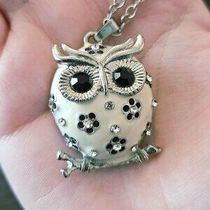 3/$15 long owl necklace